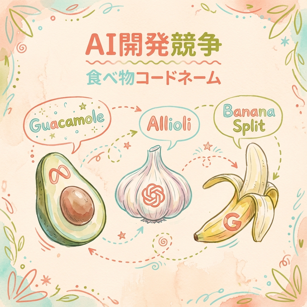 AI各社の食べ物コードネーム