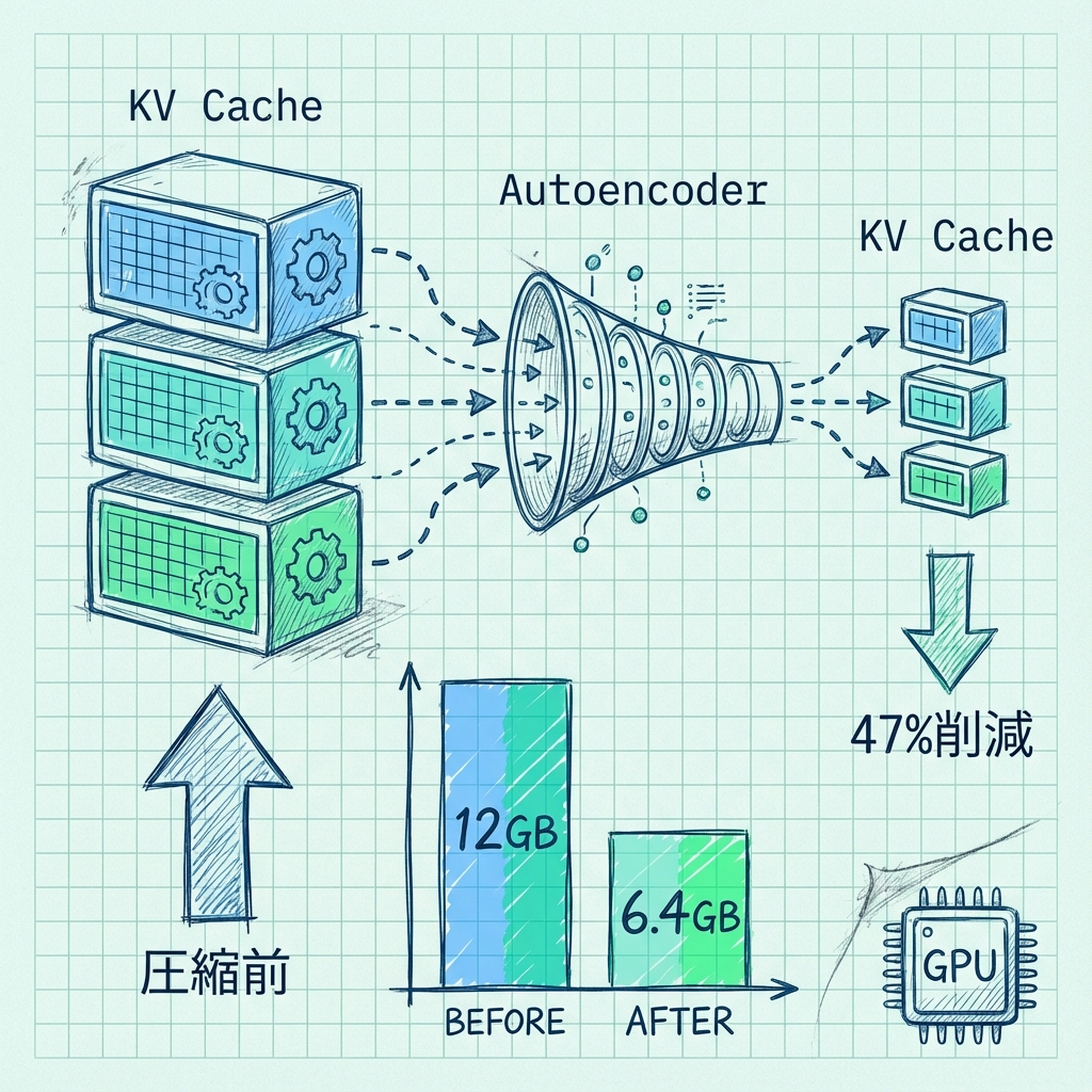 KVキャッシュ圧縮の仕組み