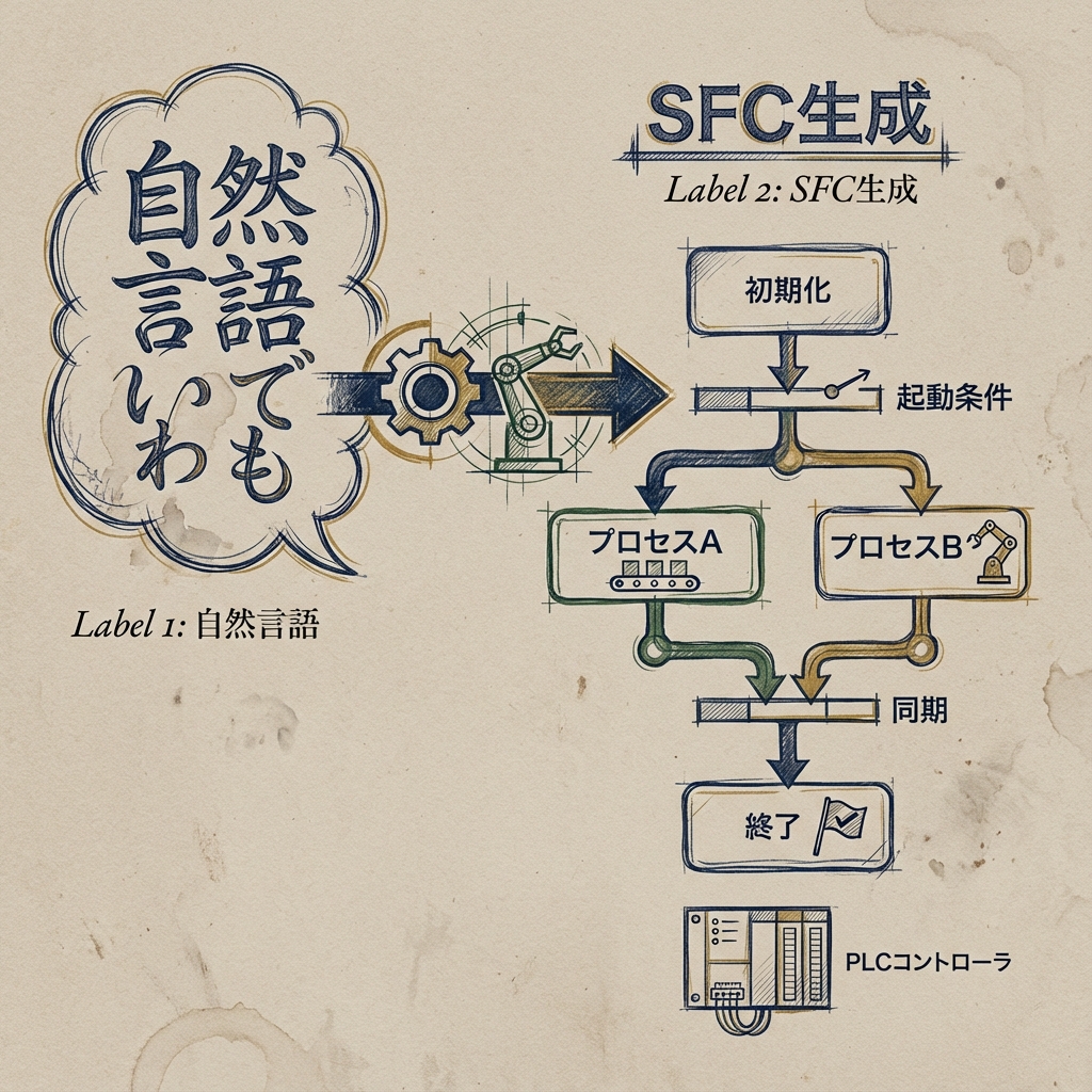 自然言語からSFC生成へのフロー