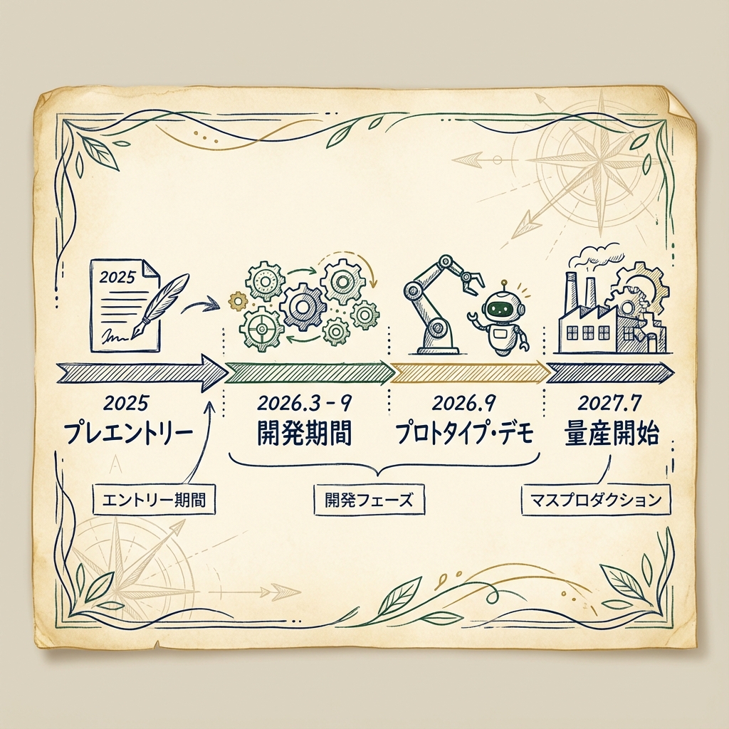 コンペティションタイムライン