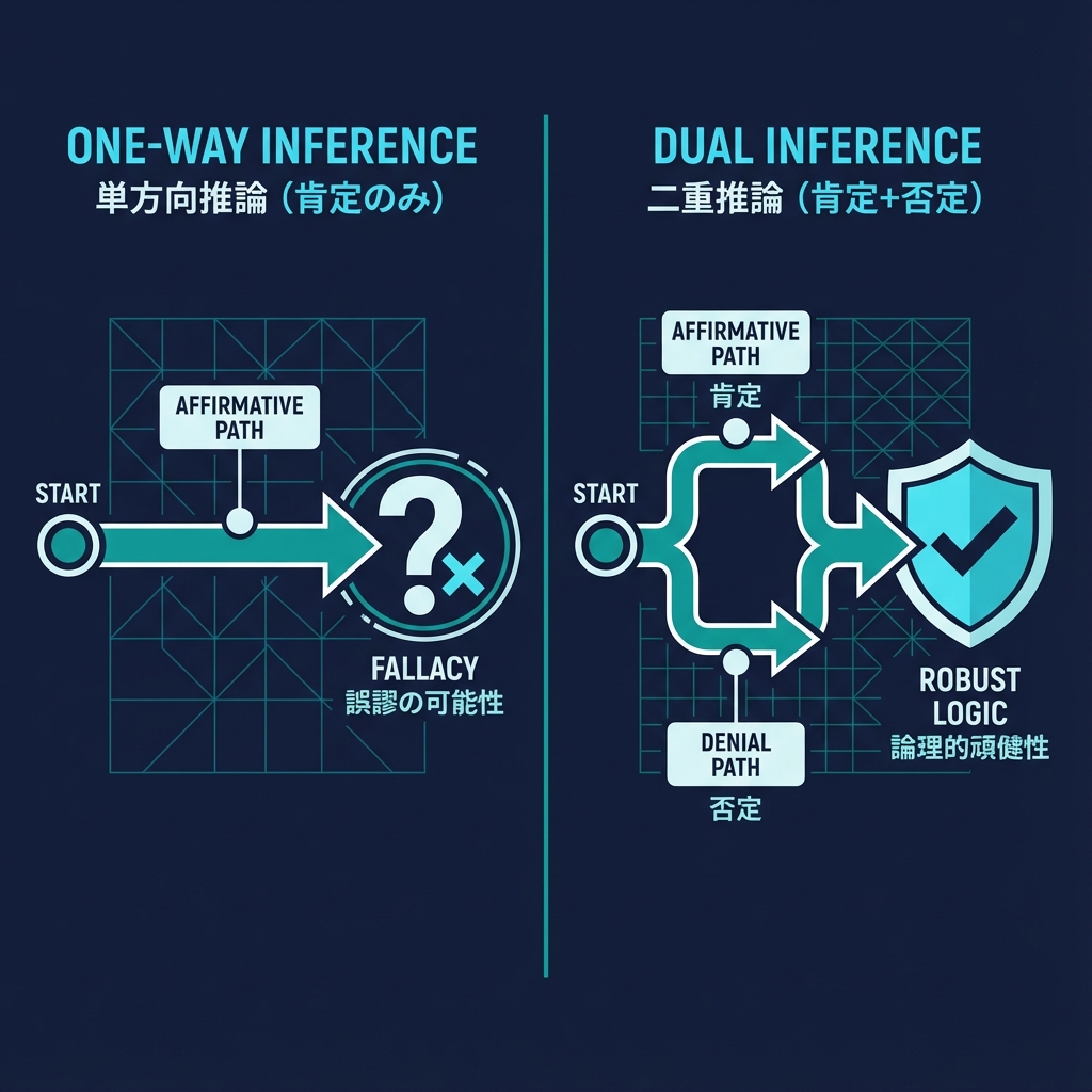 二方向推論の概念図